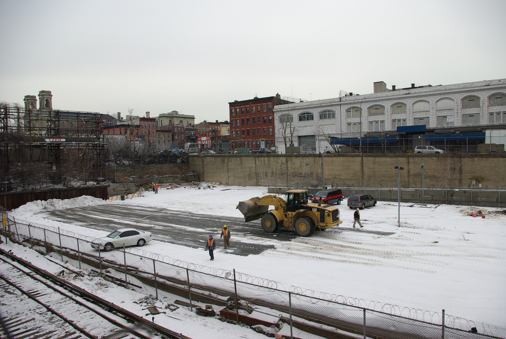Pacific Yard em construção no Brooklyn, Nova York. Foto: akinloch @ Flickr.