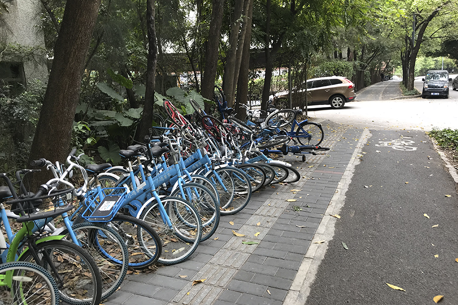 Bicicletas dockless, Shenzhen