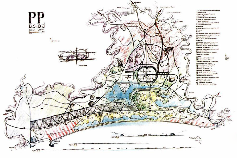 Plano de Lúcio Costa para a Barra da Tijuca