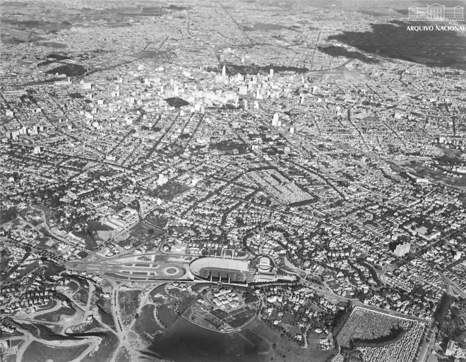 Vista aérea da cidade de São Paulo, 1940