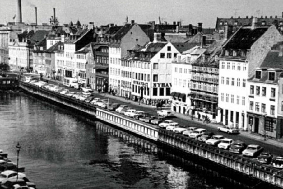 Nyhavn, em Copenhague, era apenas um estacionamento nos anos 70.