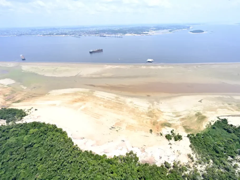 Áreas atingidas pela forte estiagem na região de Catalão (AM). (Imagem: Cadu Gomes/VPR)